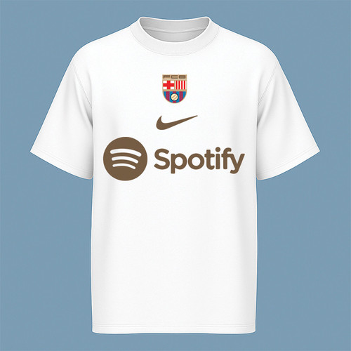 تیشرت آستین کوتاه مردانه مدل کیت بارسلونا V18