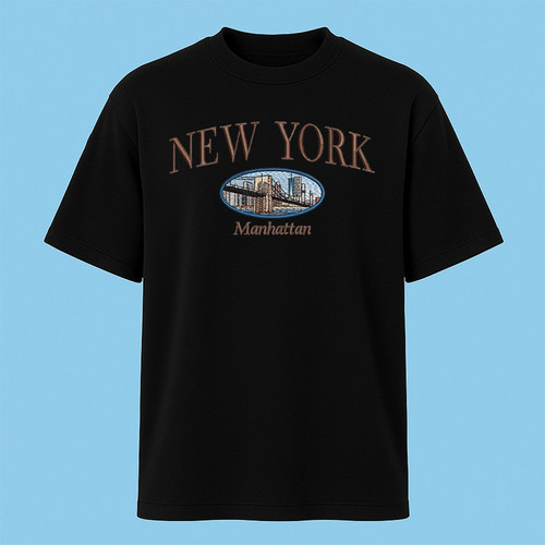 تیشرت آستین کوتاه مردانه مدل وینتیج نیویورک کد c133