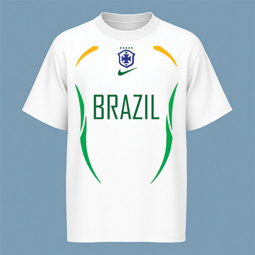 تیشرت آستین کوتاه مردانه مدل کیت برزیل کد V11