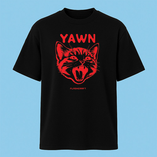 تیشرت آستین کوتاه مردانه مدل گربه کیوت کد c39