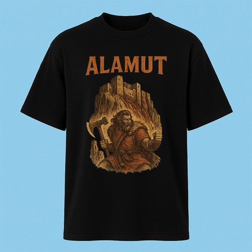 تیشرت آستین کوتاه مردانه مدل ایران قلعه الموت کد c3