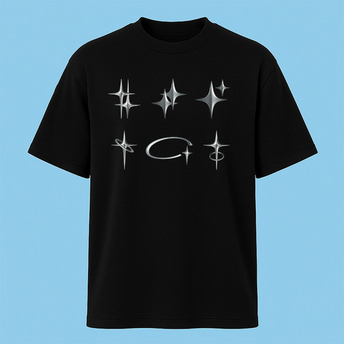 تیشرت آستین کوتاه مردانه مدل ستاره کد c64