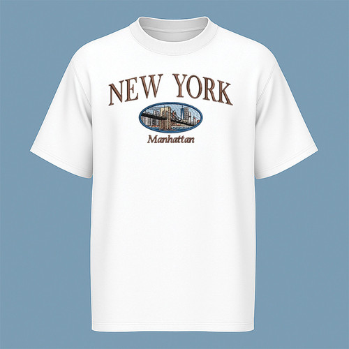تیشرت آستین کوتاه مردانه مدل وینتیج نیویورک c133