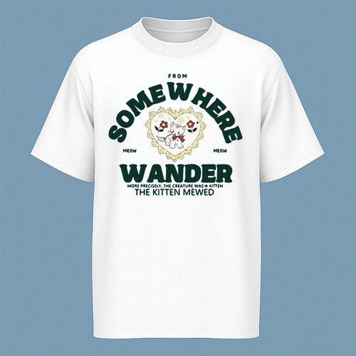 تیشرت آستین کوتاه مردانه مدل وینتیج گربه کد c94