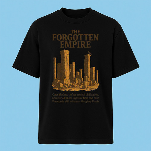 تیشرت آستین کوتاه مردانه مدل تخت جمشید کد c15