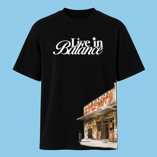 تیشرت آستین کوتاه مردانه مدل وینتیج ساختمان متروکه کد c60