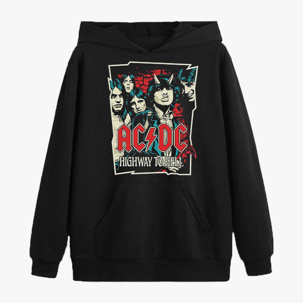 هودی مردانه مدل گروه راک ac/dc کد z198