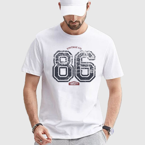 تی شرت آستین کوتاه مدل استایل وینتیج کلاسیک mo389