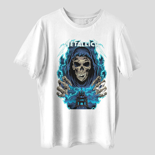 تی شرت آستین کوتاه پسرانه مدل metallica کد z188